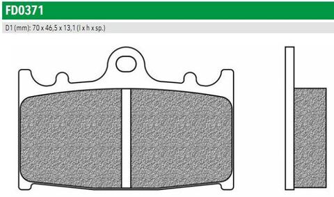 FD0371TS Тормозные колодки дисковые мото ROAD TOURING SINTERED (FDB2163ST)  NEWFREN