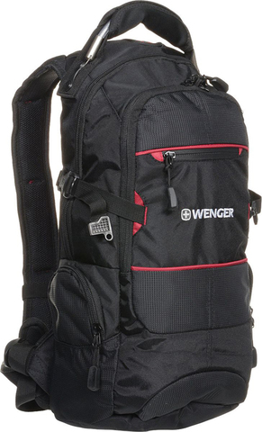 Рюкзак Wenger Narrow Hiking Pack, чёрный, 23х18х47 см, 22 л