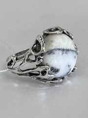 Агат (кольцо из серебра )