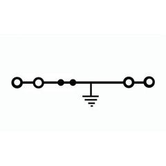 Клемма заземления 0,2-4mm2/8kW/ 4 подключения