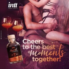 Intt Aperol Massage Gel - Съедобный гель для интимного массажа, 30 мл (Апероль)