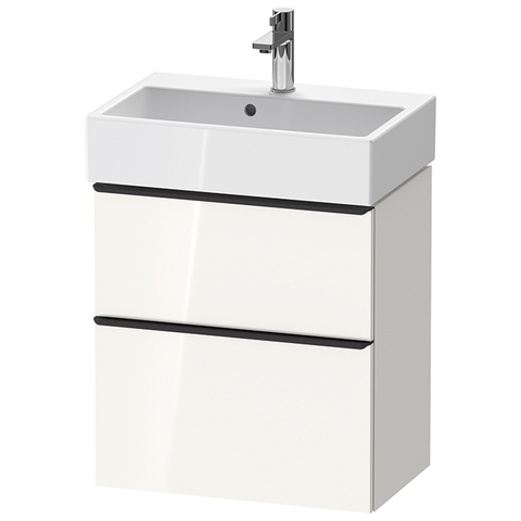 Duravit D-Neo Тумбочка подвесная компакт,625x584x372, 1 ящик, цвет: белый высокоглянцевый DE432902222