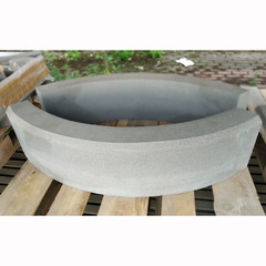 Бордюр тротуарный радиусный вибропрессованный 930.200.80 Наружный серый