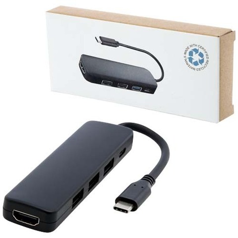 Loop RCS мультимедийный адаптер USB 2.0-3.0 из переработанной пластмассы с портом HDMI