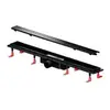 Am.Pm PrimeFlow W02SC-U11-080-04BM Душевой трап (лоток) 80 комбинированный затвор с черной матовой решеткой под плитку