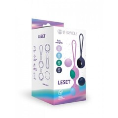 Вагинальный тренажер со сменными шариками Leset, многоцветный (LYRA)
