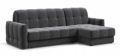 Угловой диван Босс Слип 160 Велюр Монолит серый