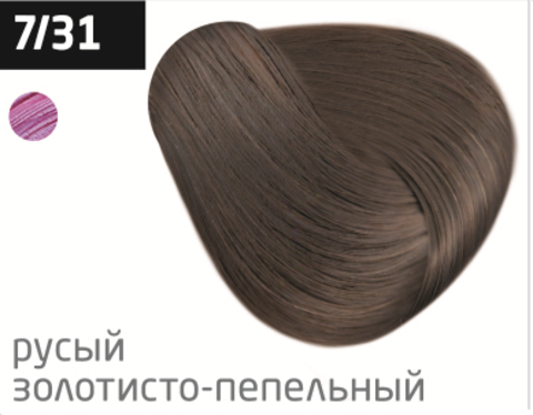 OLLIN performance 7/31 русый золотисто-пепельный 60мл перманентная крем-краска для волос