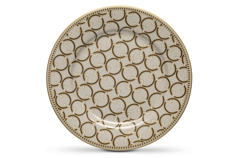 Тарелка закусочная 19.5см Pozzi Milano 1876 Deco бежевая