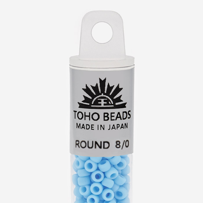Японский бисер TOHO Round 8/0 (№43F), непрозрачный матовый