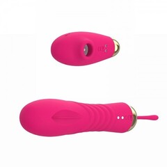 Виброяйцо с клиторальной стимуляцией и подогревом на беспроводном управлении