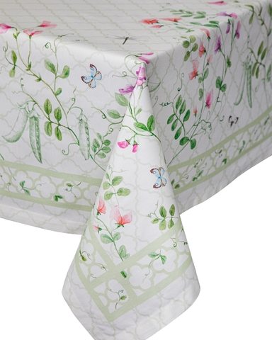 Скатерть прямоугольная 168х350см Mix&Match Home Душистый горошек