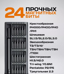 Набор отверток для точных работ Xiaomi Mijia Precision Screwdriver (DZN4020CN), 25 предм.