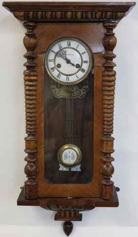Часы  Gustav Becker Густав Бекер с боем старинные настенные 19 век