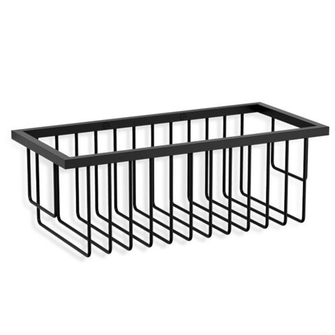 Decor Walther 0703260 Decor Walther WA WND1 Корзина универсальная 26x12x9.5см для душа, подвесная, цвет: черный матовый