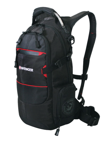 Рюкзак Wenger Narrow Hiking Pack, чёрный, 23х18х47 см, 22 л