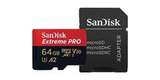 Card microSDXC 64GB SanDisk Class 10 UHS-I A2 C10 V30 U3 Extreme Pro (SD адаптер) 170MB/s комплект