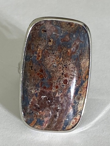 Яшма ПР (кольцо из серебра)