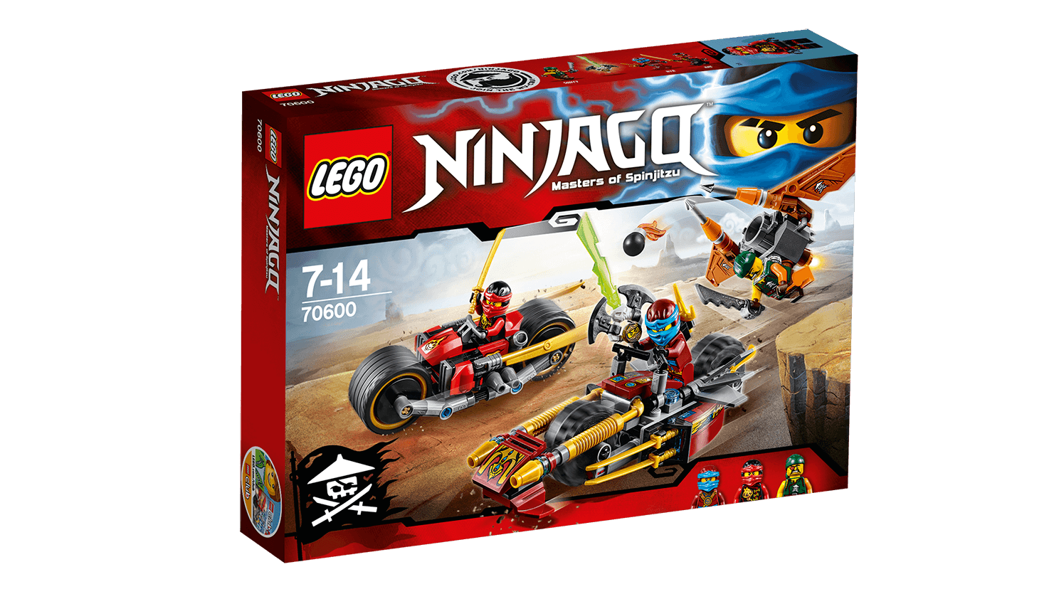 Конструктор LEGO NINJAGO 70600 Погоня на мотоциклах с доставкой по  Новосибирску. Гипермаркет МЕГА-Гастроном.