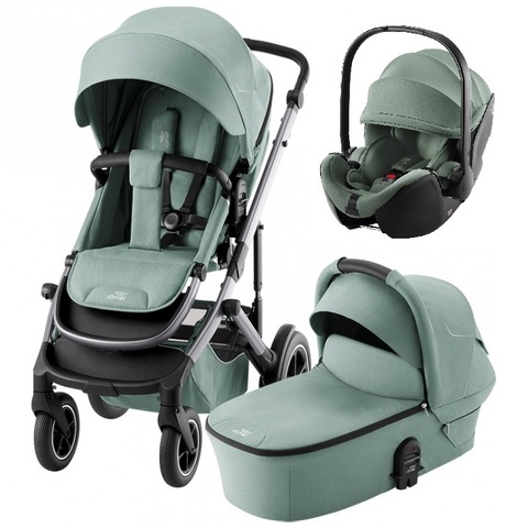 Детская коляска 3в1 Britax Roemer Smile 5Z Jade Green + Baby-Safe Pro Jade Green