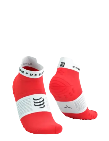 Носки V4 Run Low FLUO RED/WHITE