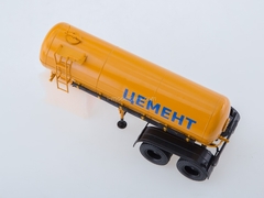 Semitrailer cement carrier ТЦ-11 orange 1:43 AutoHistory