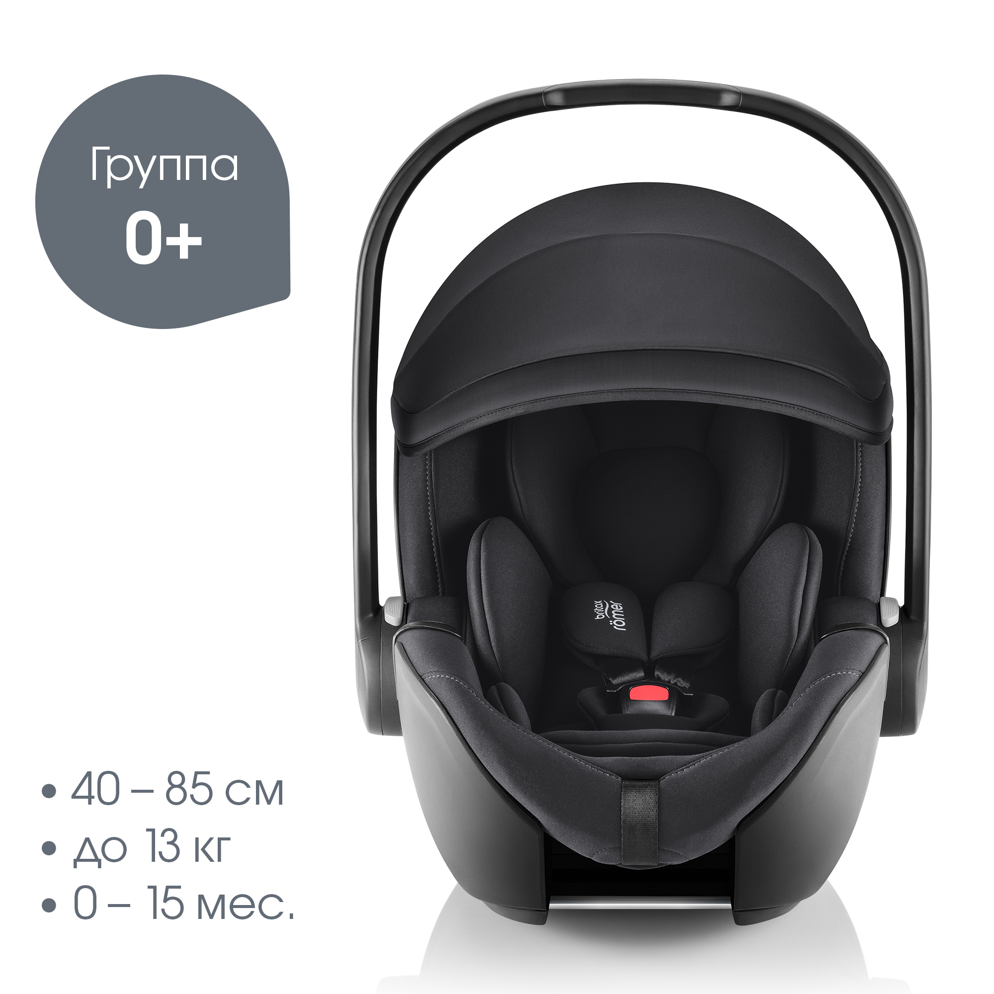 Комплект 3в1 коляска SMILE 5Z LUX|Linen Grey + BABY-SAFE PRO Space Black