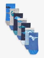 Носки хлопковые для мальчика Next 120-106, 7 шт., Синий