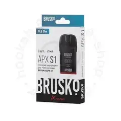 Картридж BRUSKO APX S1 0.8ом, 2мл (Кр.3) (ЧЗ)