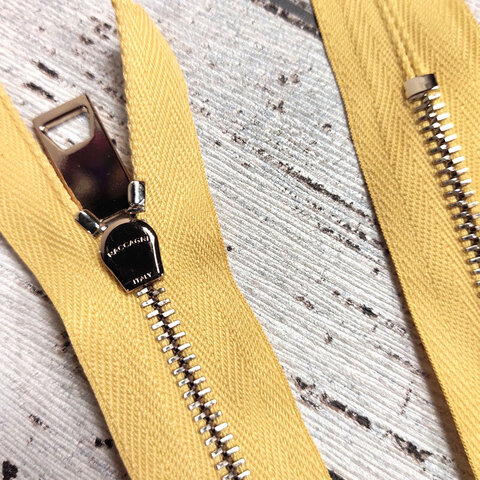 Молния неразъемная металллическая RACCAGNI 60 см желтая