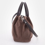 Сумка Саломея 334 эко-замша шоколад