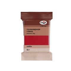 
          Полимерная глина Гамма, 56 гр., яркий красный, "Хобби"