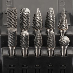 Набор бор-фрез твердосплавных 10шт HM S=6мм H-Tools 116003ROHT