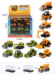 Металлически машинки 60 в уп 7 см ассорти Строительные