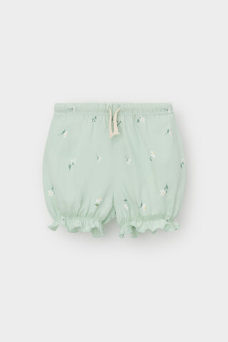 шорты  для девочки  КР 400683/пастельно-зеленый,милые цветочки к543