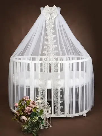 Балдахин с кружевом и брошью "Версаль"