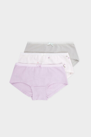 трусы/ уп  для девочки  К 1964-3уп/нежная сирень,алое,черепашата