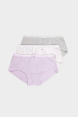 трусы/ уп  для девочки  К 1964-3уп/нежная сирень,алое,черепашата