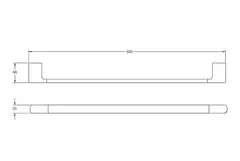 Держатель для полотенец BELZ B90601, хром
