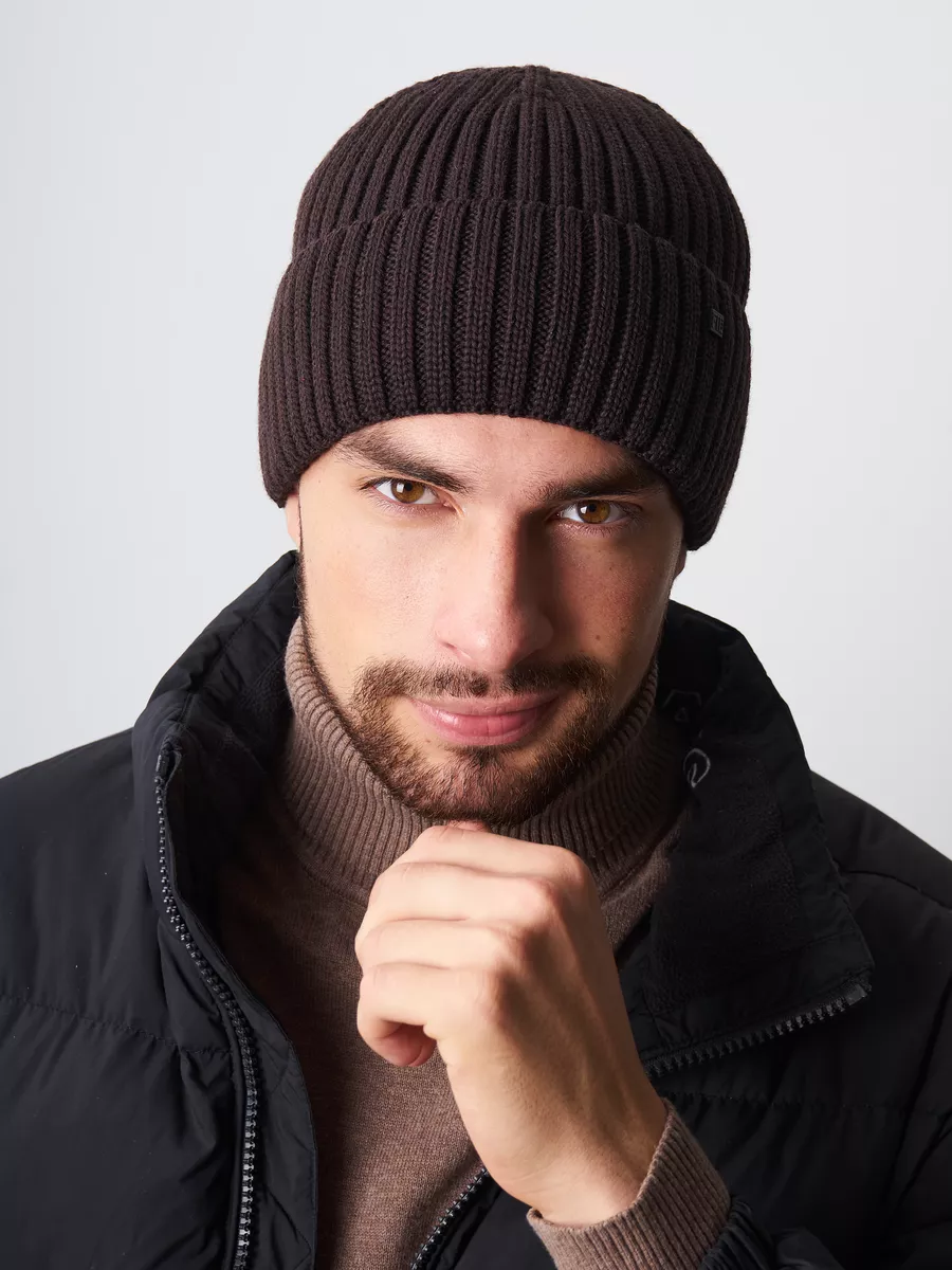 Шапка бини зимняя весенняя с флисом