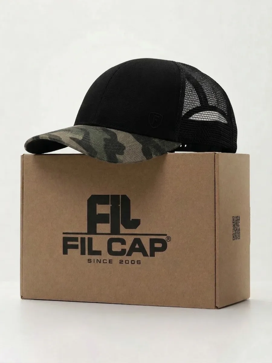 Бейсболка с сеткой летняя камуфляж