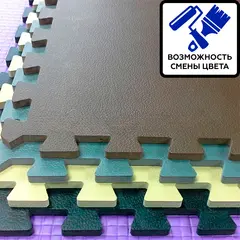 Пол для тренажерного зала 100х100х20 мм 70 шор