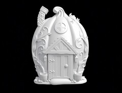 Силиконовый молд № 437 Домик 2 D( серия домики для гномов и фей)