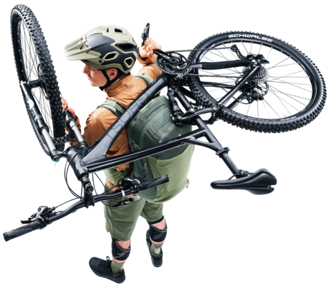 Картинка рюкзак велосипедный Deuter Trans Alpine Pro 28 Grove/Ivy - 9