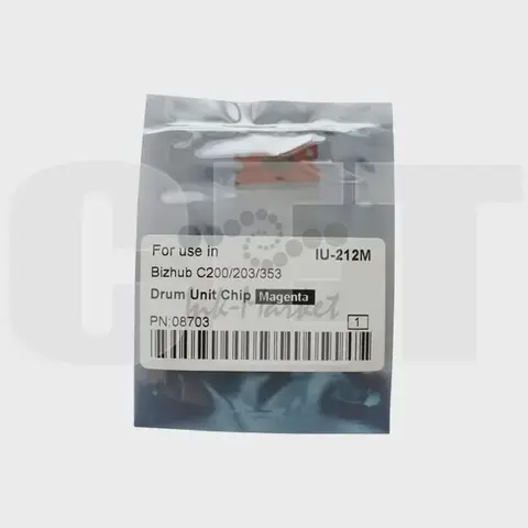 Чип драм-юнита для Konica Minolta Bizhub C200/C200E/C203/C253/C353 (CET) Magenta, (WW), 90000 стр., (унив.), CET8703