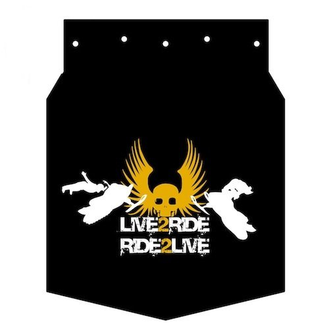Live to ride (Брызговик для снегохода)