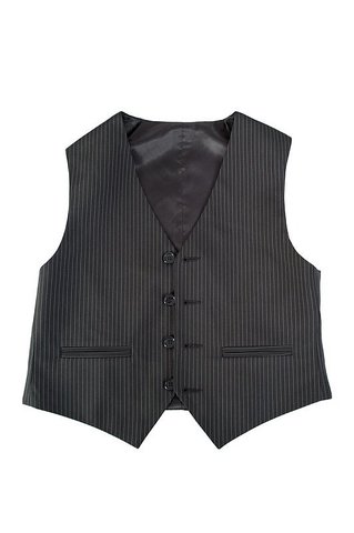 Черный жилет в полоску STENSER