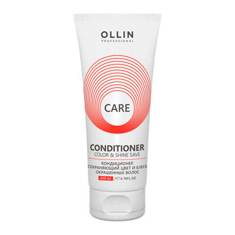 OLLIN Care Color & Shine Save Conditioner - Кондиционер, сохраняющая цвет и блеск окрашенных волос