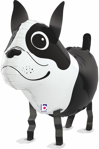 Шар (26''/66 см) Ходячая Фигура, Бостон-терьер, 1 шт. в упак.