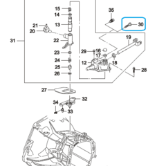 ПРОБКА КРЫШКИ МЕХАНИЗМА ПЕРЕКЛЮЧЕНИЯ ПЕРЕДАЧ NEXIA, LANOS, LACETTI, CRUZE, AVEO 1,4, CHANCE 1,5, ESP